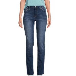Kut from the Kloth Stevie Straight Leg Medium Whisker Wash Size 8